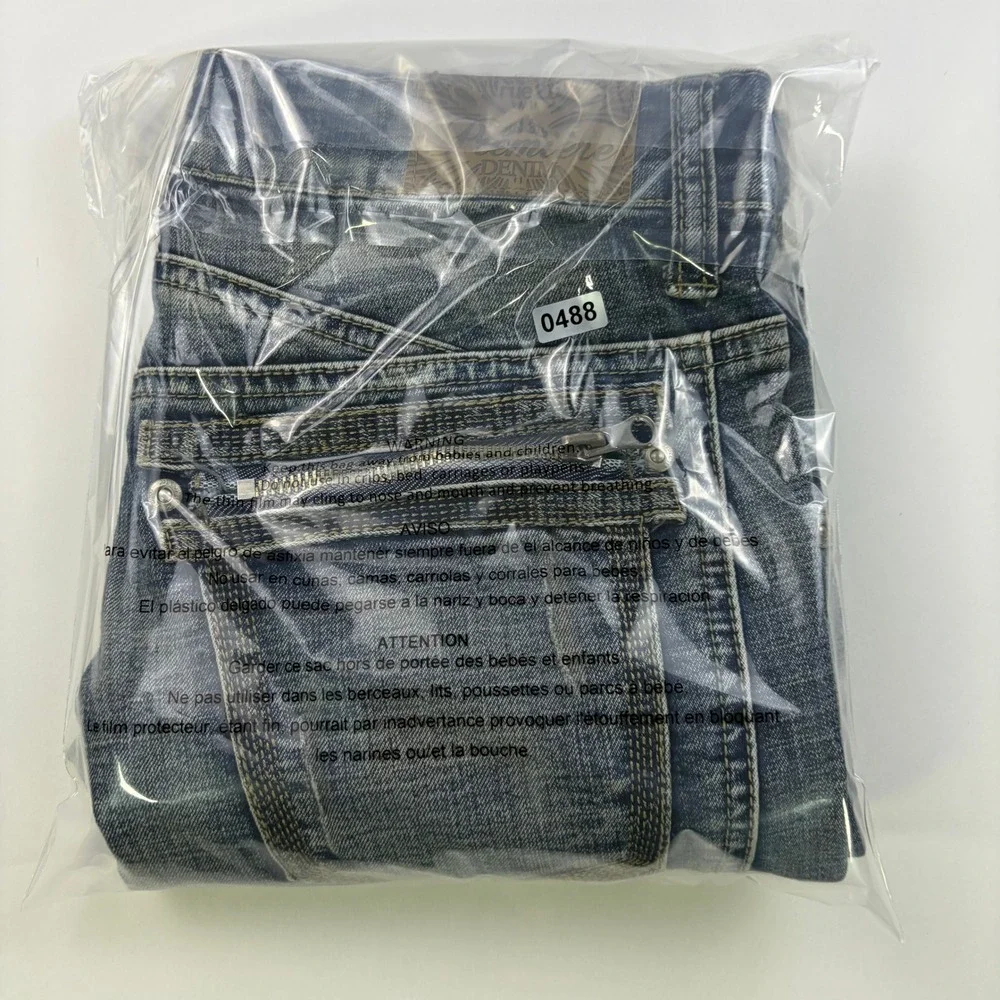Rue21 Premiere Denim Skinny Jeans Womens 11/2 Blue Low Rise Zipper Pocket Y2K